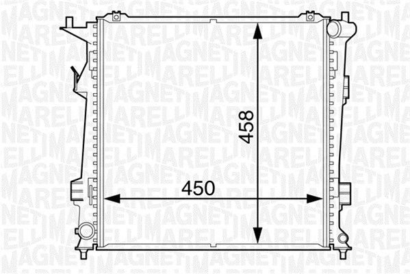 MAGNETI MARELLI Jäähdytin,moottorin jäähdytys 350213129100